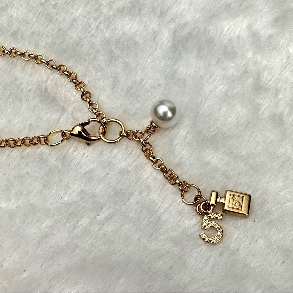 CHANEL Necklace with Stamped Charm handmade custom - Picture 4 of 5